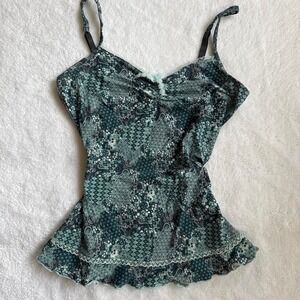 adorable euro bandana patchwork camo with bow and ruffled hem